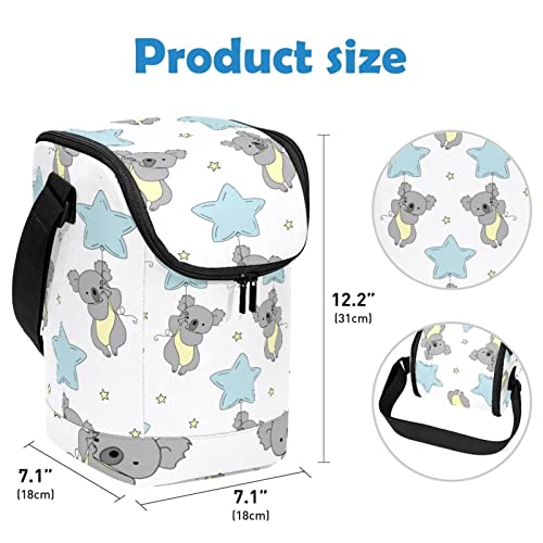 Bolso de almuerzo grande de koala con correa ajustable 4