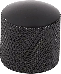 Knob De Metal Preto De Pressão Para Guitarra E Contra Baixo