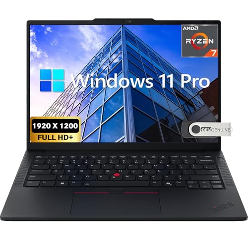 Lenovo ThinkPad E14 Gen 7 Business Laptop, 14' FHD+ Display, AMD Ryzen 7 250 (Beat i7-1255U), 16GB RAM, 512GB SSD, Backlit Keyboard, HDMI, RJ45, Wi-Fi 6E, Windows 11 Pro, Black