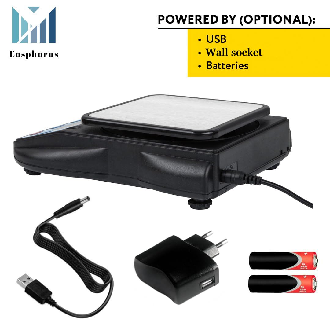 Bilancia Analitica Digitale Eosphorus 600g X 0.01g - Precisione Laboratorio Con Schermo LCD - Foto 2