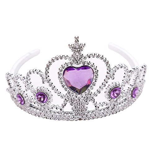 Wenosda Dress Up Tiara Crown Set Princess Costume Party Accessories For Kids/Girl/Toddler (Blue + Pink + Purple) #TOP1
