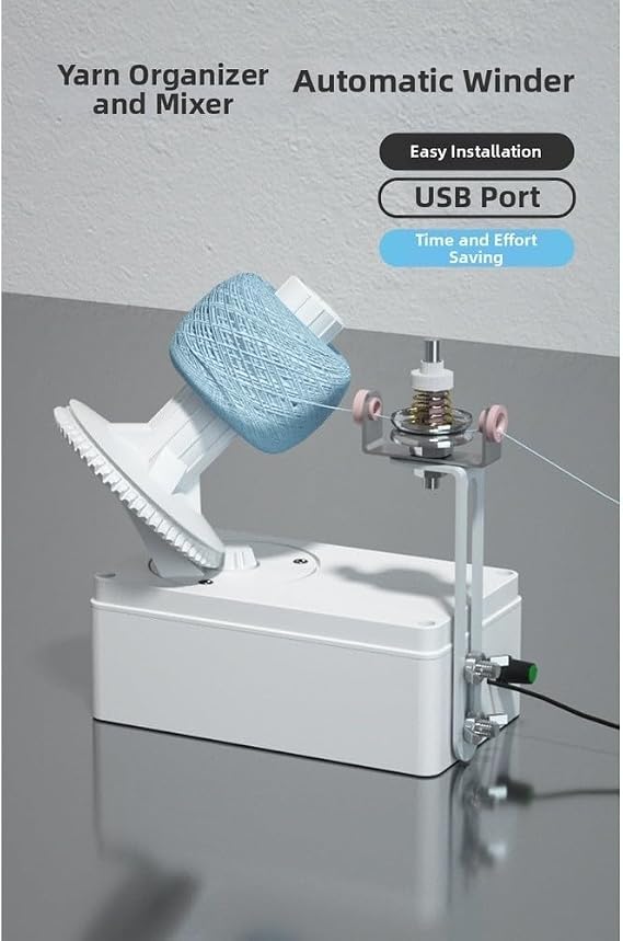 Yarn Winder, USB Powered Electric Wool Winder With Adjustable, Automatic Yarn Ball Winding Machine, Suitable For Knitting Enthusiasts(high- version)