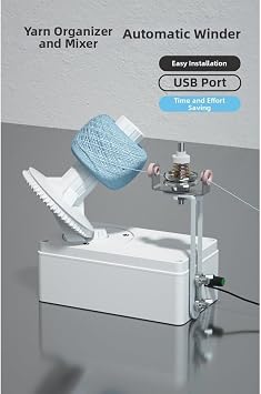 Yarn Winder, USB Powered Electric Wool Winder With Adjustable, Automatic Yarn Ball Winding Machine, Suitable For Knitting Enthusiasts(high- version)