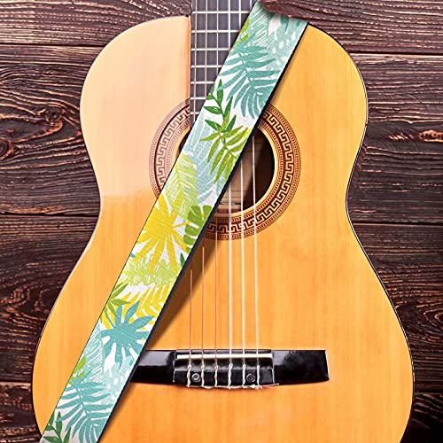 Pizding Acoustic Electric Guitar Shoulder Strap Belt Adjustable with Elephant Black Pattern Shoulder Strap Replacement for Crossbody Bag Purse - Image 4