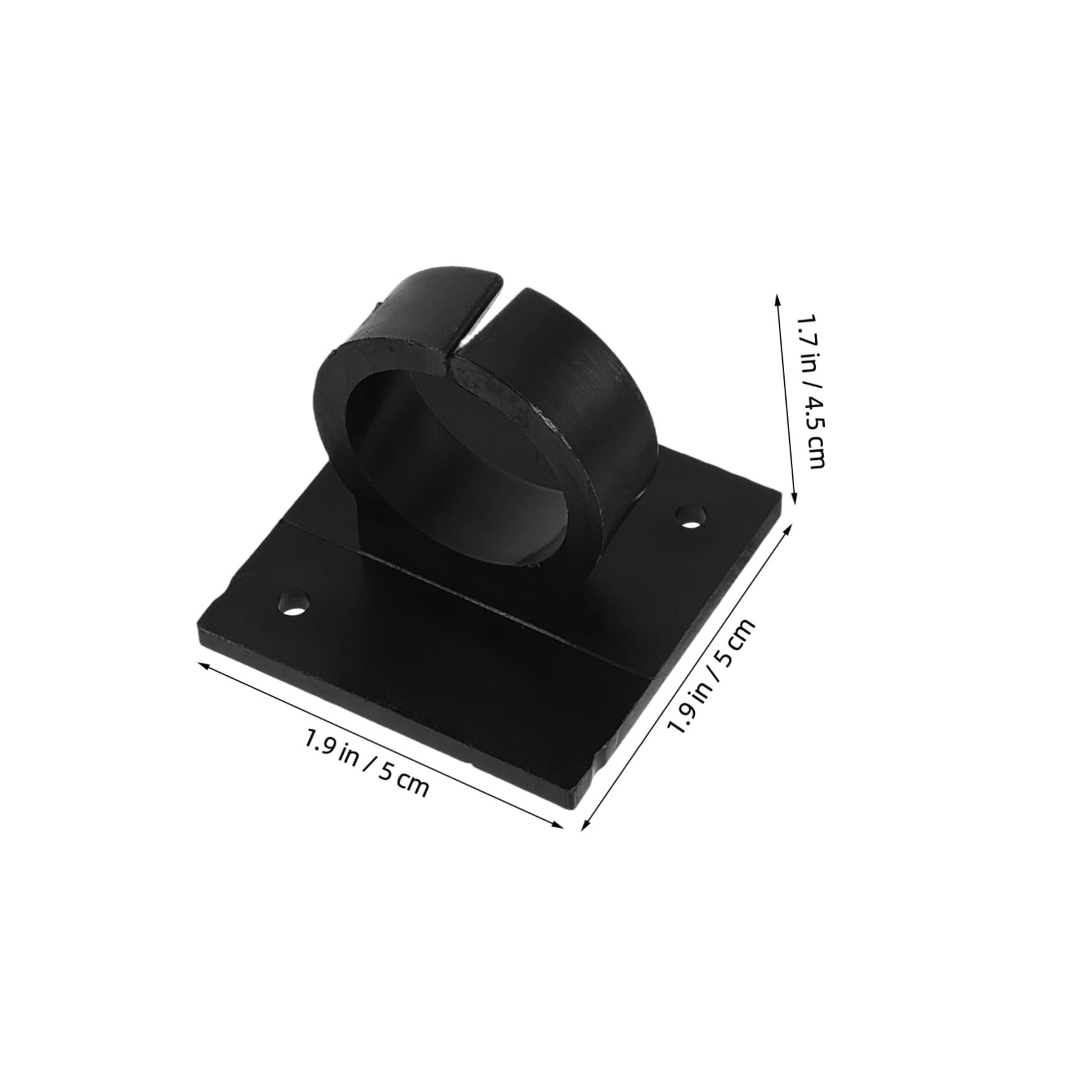 Uonlytech 4pcs Hook Rack Amp Adhesive Mic Stands Accessories Mic Hooks Holders Wall Mount Clip Accessory Black Hard Plastic