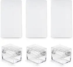 Kit 3 Carimbos de Silicone + Raspador Francesinha Unhas