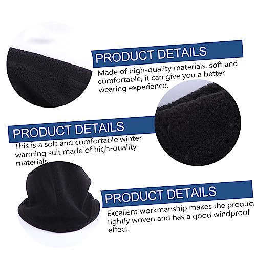 Cold Protection Fleece Gloves and Scarf Accessories Warm Suit for Windy Days Durable and Comfortable for2