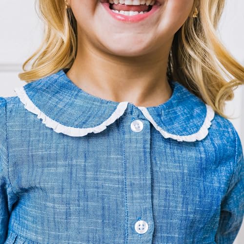 Hope & Henry Girls' Tie-Waist Shirtdress4