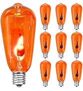 Pallerina Flicker Flame Light Bulbs, Flicker Flame Shaped Light