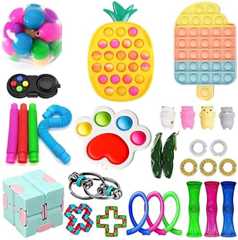 12er-Set Fidget Sensoriksteine - Stressabbau Spielzeug Für Kinder & Erwachsene, Anti-Angst