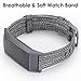 EZCO Bands Compatible with Fitbit Charge 4 / Charge 3 / Charge 3 SE, Woven Fabric Breathable Watch Strap Quick Release Replacement Wristband Accessories Man Woven for Charge 3 4 Fitness Smart Watch