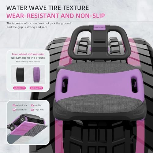 Image of 2025 AB Roller Wheel - 4 wheel elbow support abdominal wheel automatic rebound abdominal fat burning weight loss core training equipment home /gym
