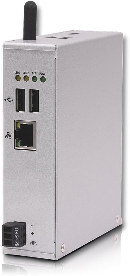 Industrie-Raspberry Pi 3 "netPI CORE 3" as compact hat rail PC (4x1.2Ghz,1GB RAM, 8GB FLASH, 4xUSB 2.0, HDMI, Wifi, RTC, Expansion slot, Secure Linux)