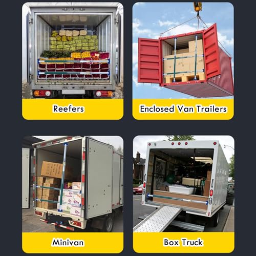 Barre de chargement camionnette réglable avec embouts caoutchouc antidérapants