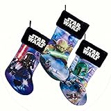 Kurt Adler Sw7155 Christmas Star Wars Printed Applique Stockings, Assorted