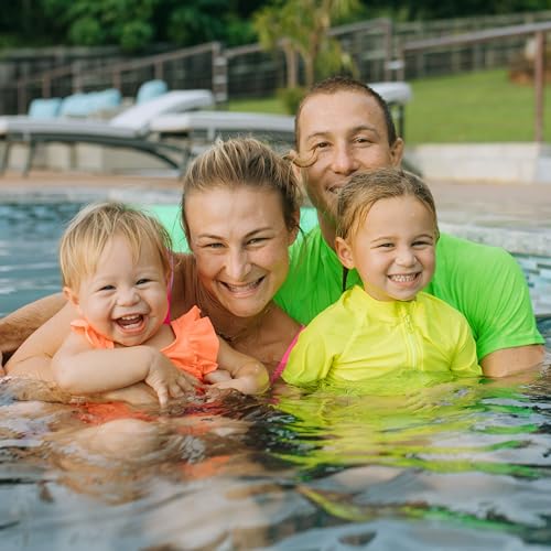 SwimZip Girls' Ruffle One-Piece Swimsuit with UPF 50+ Sun Protection3