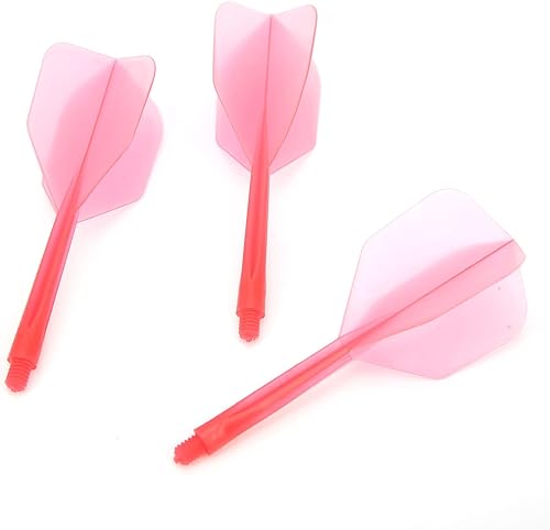 Miniatura 8 de SPYMINNPOO 3 piezas de dardos y vuelos, ABS integrado transparente eje y vuelo combo de dardos estándar antirotura