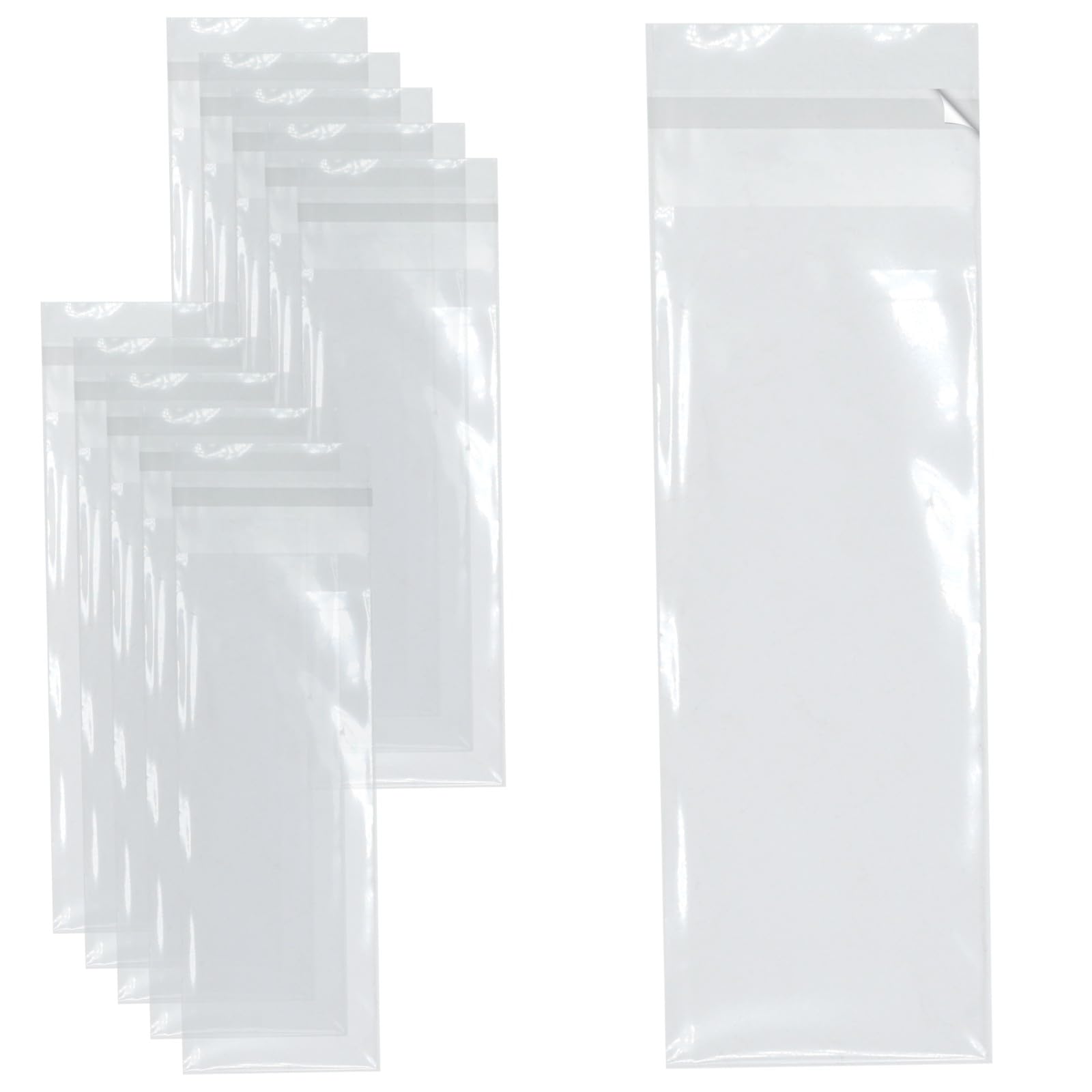 celloexpress Florist Care Card/ATC - 65mm x 90mm + 30mm Self Seal Flap - Cellophane Display Bags Self Seal 40 Micron - Tiny Cello - Pack of 1000