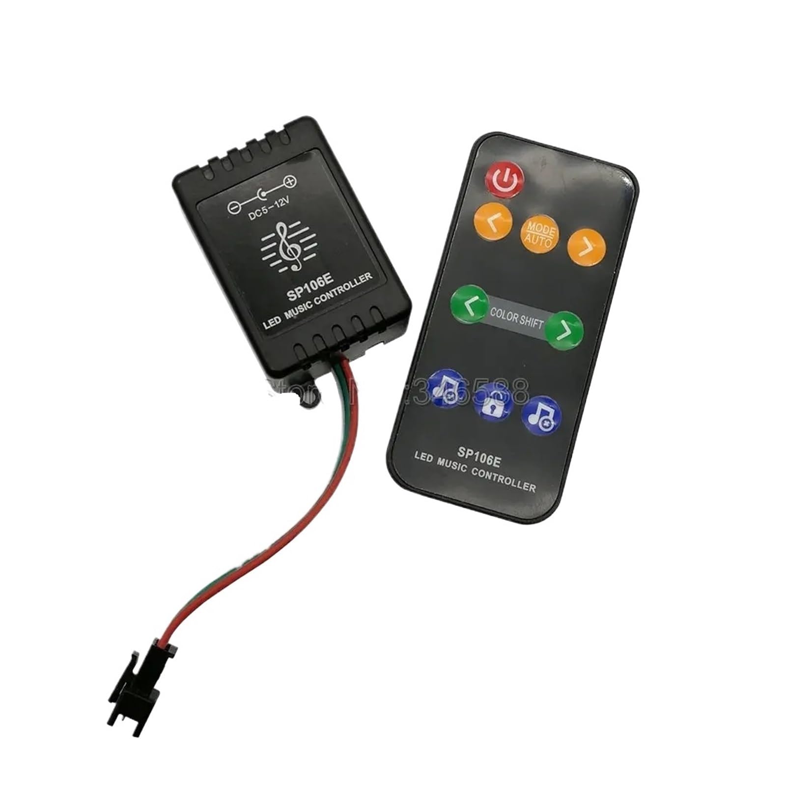 Controlador de música LED SP106E que elimina el parpadeo en tiras SPI larga