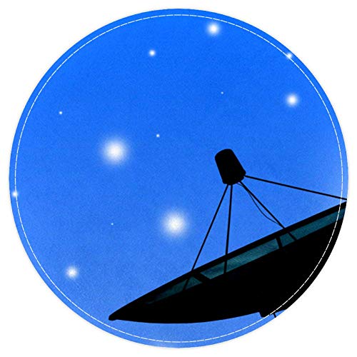Satellitenschüssel Übertragung Daten rutschfest rund Bereich Teppiche Bodenmatte Teppich für Wohnzimmer Schlafzimmer Kinderzimmer Küche Bodenmatte