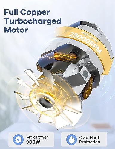 Ganiza Smoothie Blender, 900W Blenders for Shakes and Smoothies, 15-Piece Personal Blender and Grinder Combo for Kitchen, Smoothies Maker with 4 BPA-Free Portable Cup, Nutritious Recipe image 4