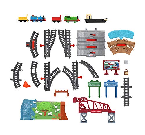 Fisher-Price Thomas & Friends Talking Thomas & Percy Train Set - UK English Edition, motorized train and track set for… - Image 7