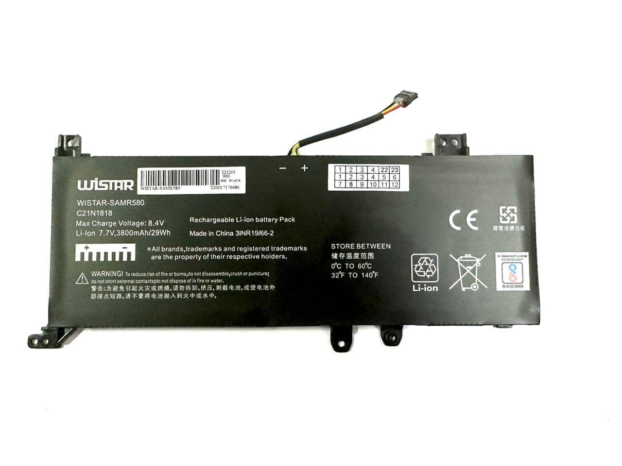 WISTAR Laptop Battery Compatible for ASUS VivoBook 14 X412FA C21N1818 0B200-03190800