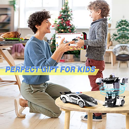 Dolanus Remote Control Car - Transform Robot RC Cars Contains All Batteries: One-Button Deformation and 360 Degree Rotating Drifting, Present Christmas Birthday Gift for Boys/Girls - Image 8