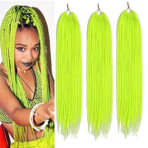 Box Tranças de cabelo de crochê para mulheres 61 cm pré-laço de c...