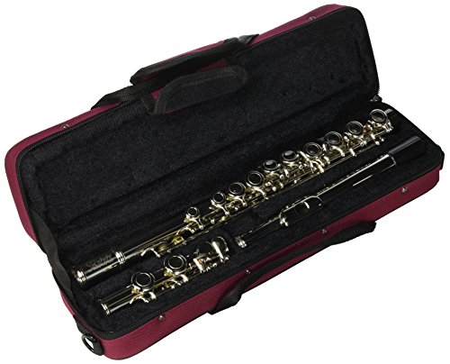 Nickel Plated C Flute With Burgundy Case (Sky-1324) #TOP23
