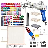 BESGEER 2024 Rug Tufting Gun Starter Kit with Frame with Carpet Trimmer - Rug Tufting Gun with Carpet Trimmer Kit with Tufting Frame, 2 in 1 Cut & Loop Pile Carpet Gun& Carpet Carving Clippers（Blue）