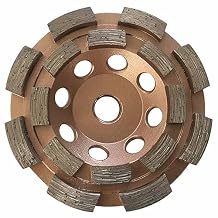 4" Diamond Grinding Wheels for Concrete or Masonry, 16 Double Row Segments, 30/40 Grit, Medium Bond, 5/8"-11 Arbor