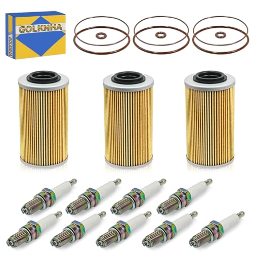 GOLKNHA 3 PCS Oil Filter Element Replacement Kit for Sea-Doo