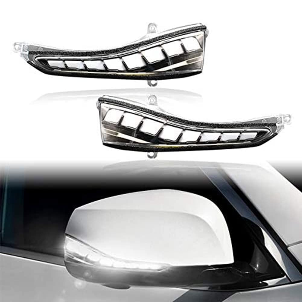 MKptopia LED luce di segnale di rotazione dinamica specchio