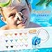 Macarrie 150 Pcs Swimming Nose Clip Waterproof Swim Silicone Nose Plugs Soft Waterproof Silica Gel Silicone Surfing Protector for Kids Children Teens Youth Adults Swimmers Swimming Pool, 15 Colors