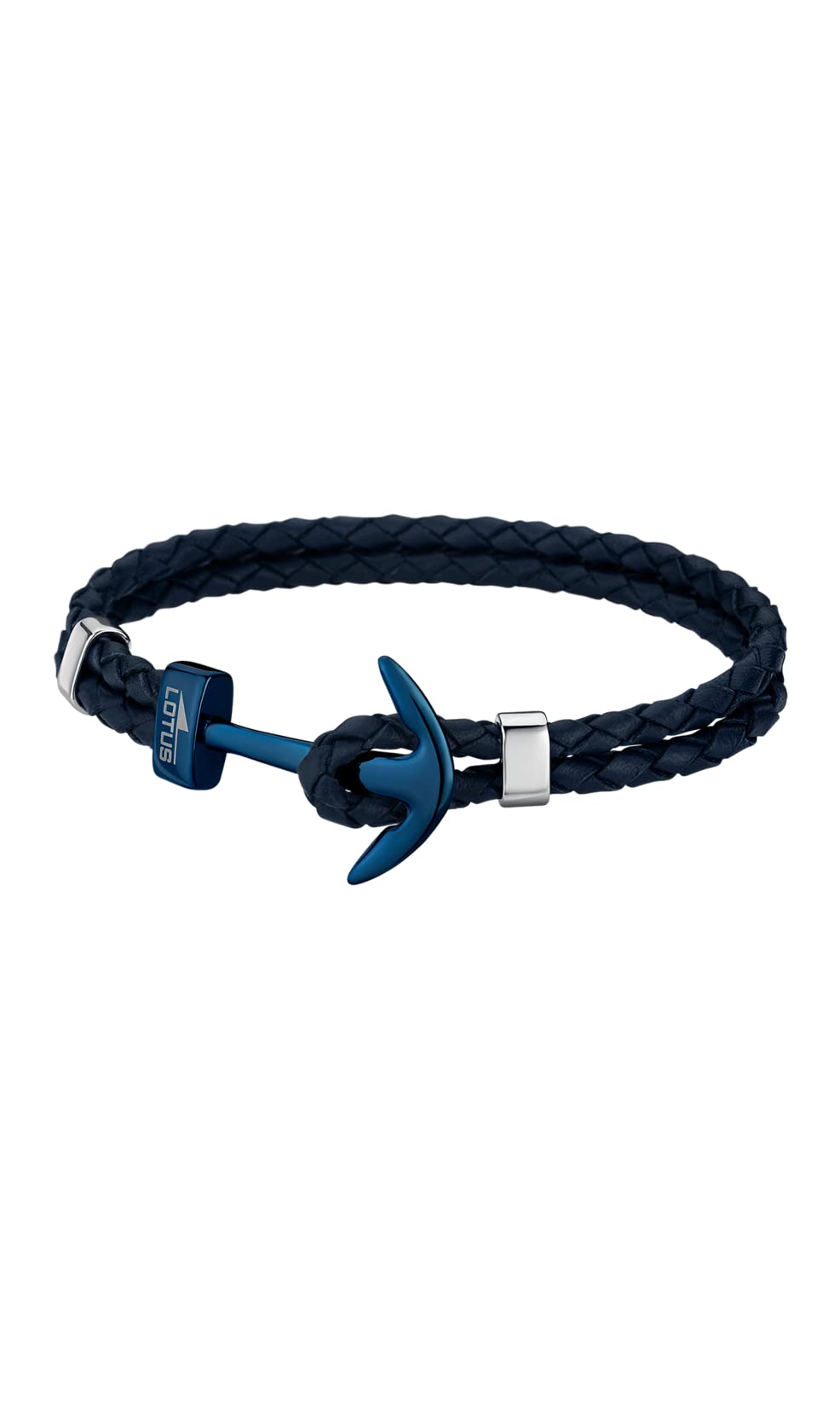 LOTUS STYLEWoman Steel and leather Asscher no gem Bracelet