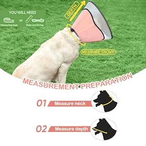 XXL Dog Cone Collar for Large Dog๏ผDog Collar After Surgery to Stop Licking, Soft Dog Cone for Pet 360ยฐVision Protective Dog Recovery Collars & Cones Pink