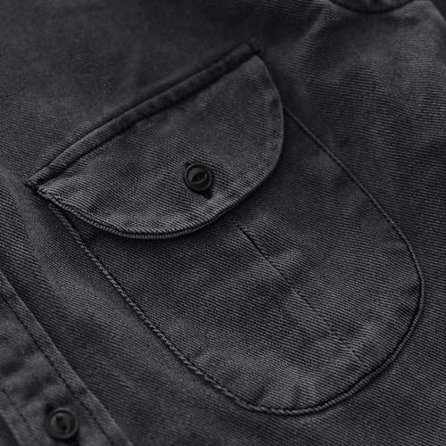 Chaqueta de mezclilla para hombre manga larga vintage miniatura 5