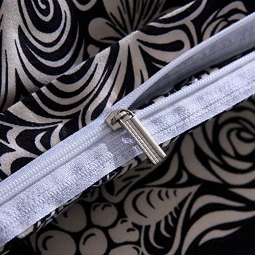 Sfj-Ca Skull Duvet Cover Queen Black Halloween Bedding Set 3 Pcs Horror Theme Comforter Cover Gothic Printed Quilt Cover With 2 Pillow Shams #TOP4