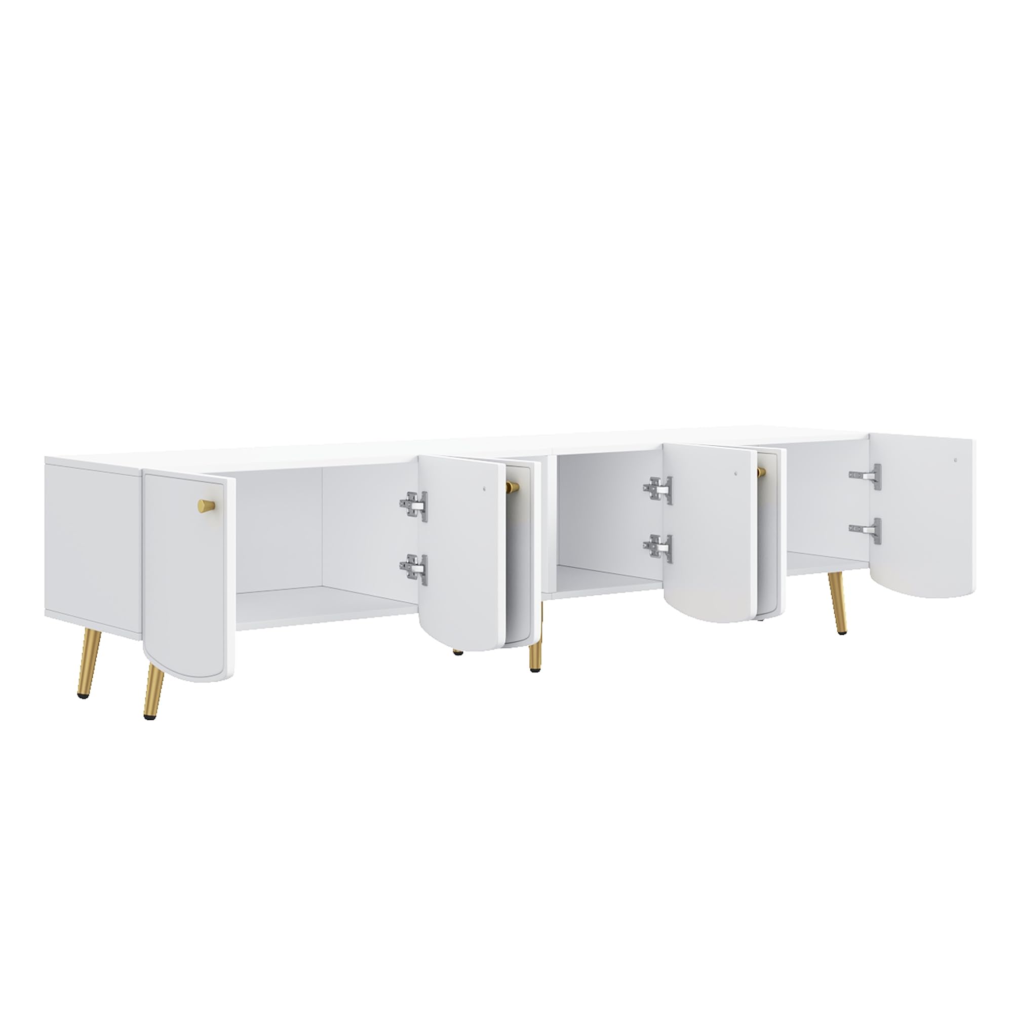 HAINEW Mobile TV basso con 6 ante, bianco, 180 x 40 x 45 cm, D26082701