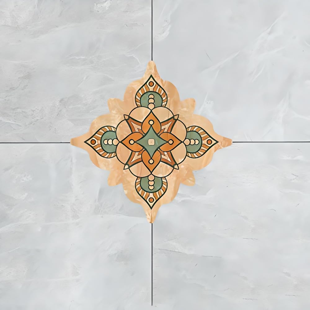 Jaamso Royals Cream Mosaic Tiles Sticker Floor Sticker, Kitchen Bathroom Self-Adhesive PVC Waterproof Wall Sticker(30 CM X 45 CM) (B08KWGXR6B) Amazon Price History, Amazon Price Tracker