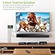 LiNKFOR SPDIF Toslink Switcher 3 in 1 Out Digital optische Audio Umschalter mit IR Fernbedienung unterstützt PCM2.0 DTS Dolby-AC3 für TV, PS3, PS4, Blu-ray Player, Kabelbox, HDTV