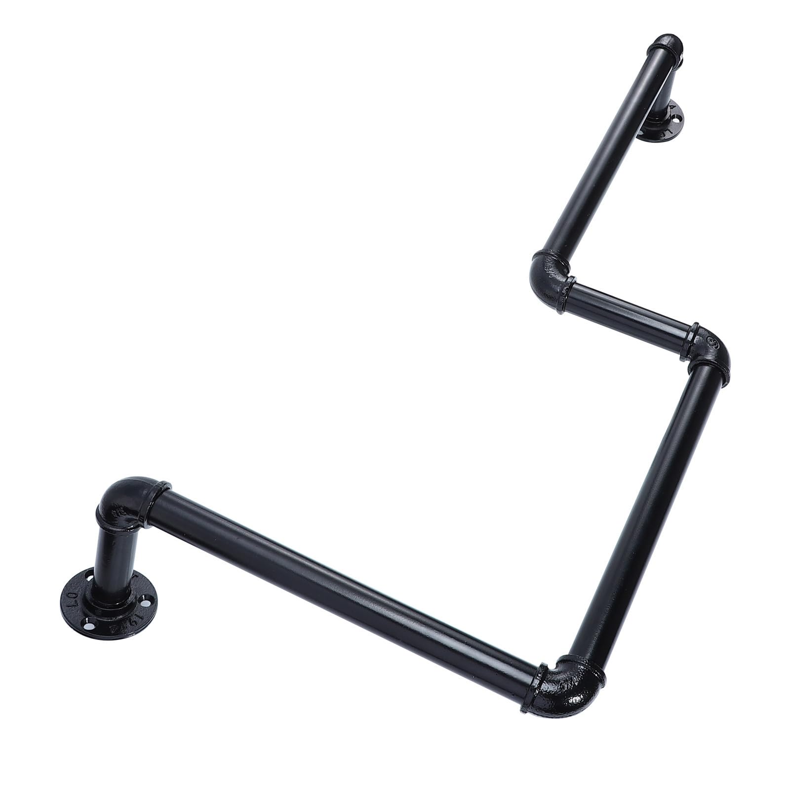 Étagère murale suspendue en fer noir rétro, support de rangement pour garage