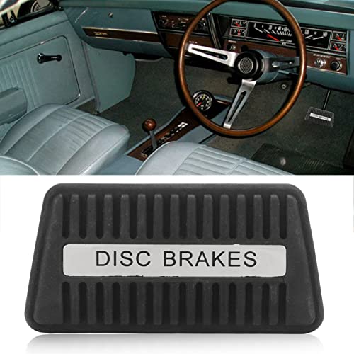 Capa de pedal de freio, protetor de pedal de pé de carro, superfície ranhurada, borracha antiderrapa