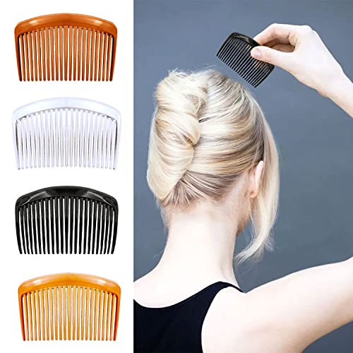 16 Pieces Hair Comb French Hair Side Combs Set Lightweight Plastic 23 Teeth Twist Comb Hair Clips For Women Girls Hairstyle Accessories (Classic) #TOP3