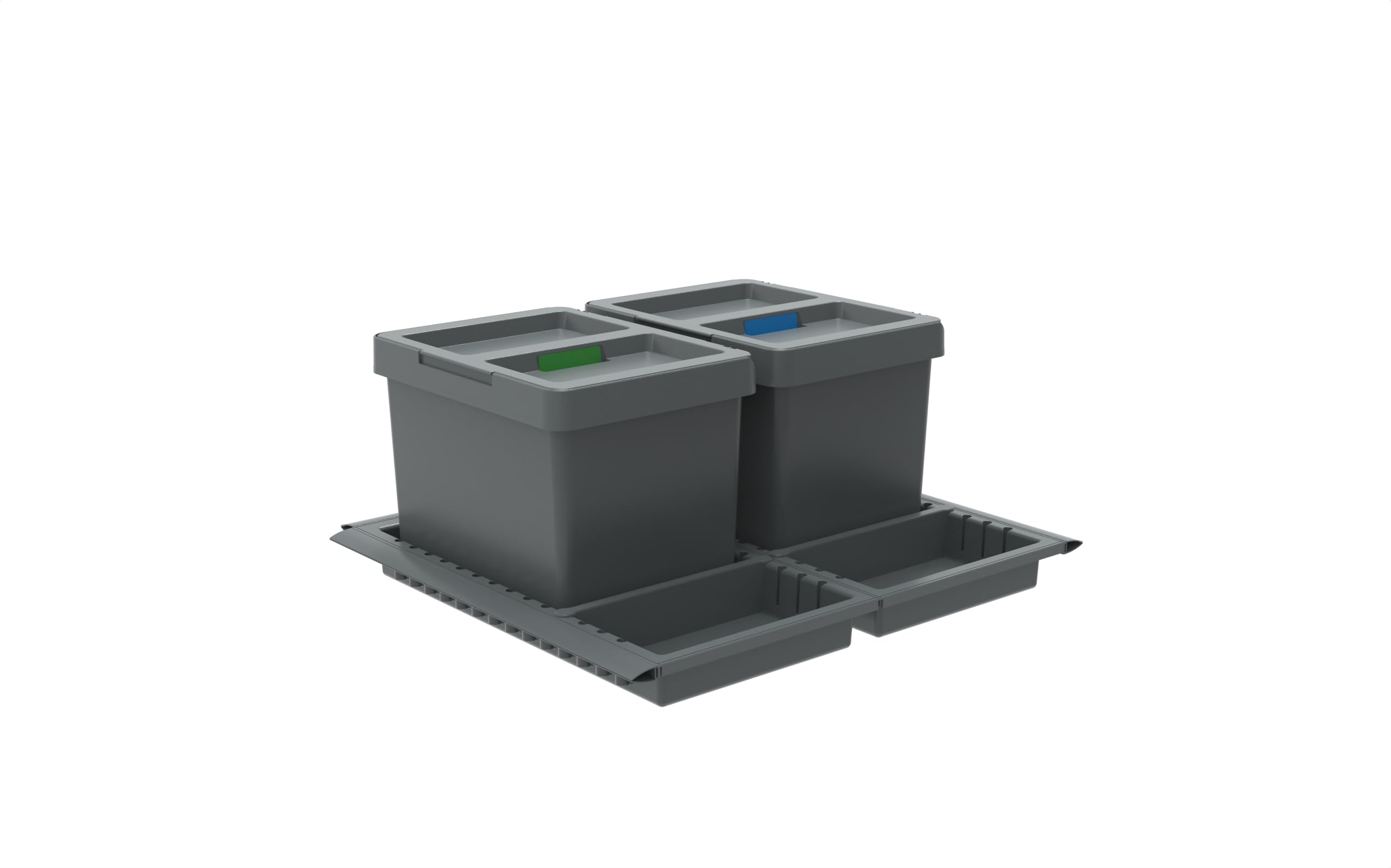 Elletipi PTC22 06050 2CR C97 PPV Pattumiera 2.0 Differenziata da Cassetto Coperchio FLIP UP