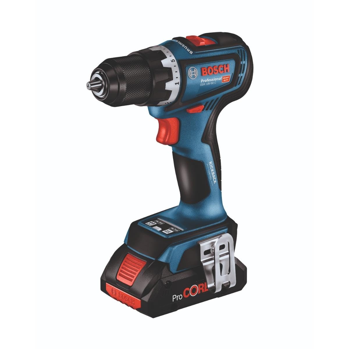 Bosch Professional 18V System GSR 18V-90C + GDX 18V-210C + GBH 18V-24C + GSA 18V-28 - Set atornillador +llave impacto +martillo +sierra sable (2 bat. ProCORE 5.5Ah, 1 bat. ProCORE 4.0Ah, L-BOXX)
