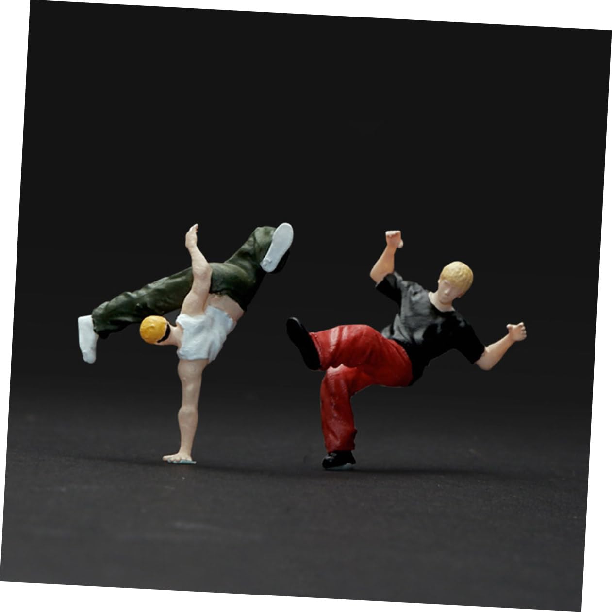 Angoily 3 Set Miniature Hiphop Men Decorazione Per Scene Danza Urbana E Concerti Hiphop Figure Collezionabili Per Appassionati Cultura Street Dance 2 Pezzi * 3