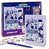 Kpop Demon Hunters™ Journal Set, 40 Double-Sided Lined Pages, Bonus Kpop Stickers & Pen, Official K Pop Demon Hunters Merch for K-Pop Fans, Students, Teens