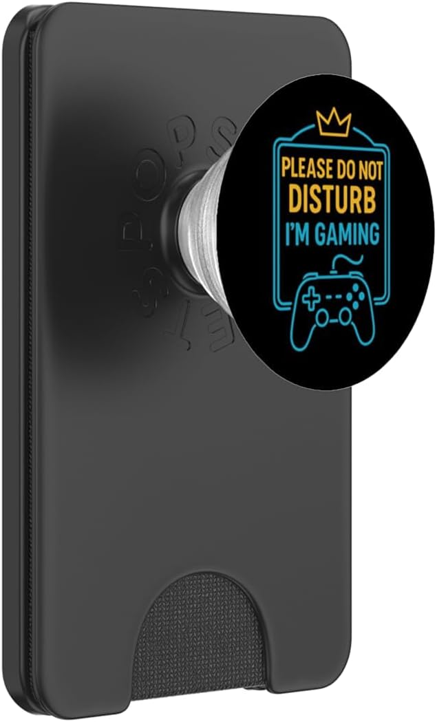 Funny Gamer Quote Do Not Disturb Gaming Joke Meme Gaming Fan PopSockets PopWallet for MagSafe